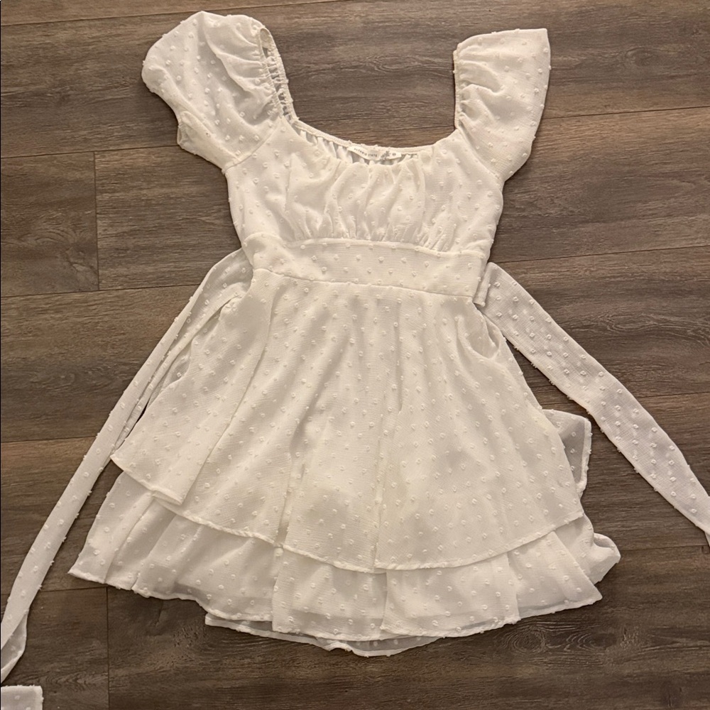 Altar'd State Ivory Textured Dress